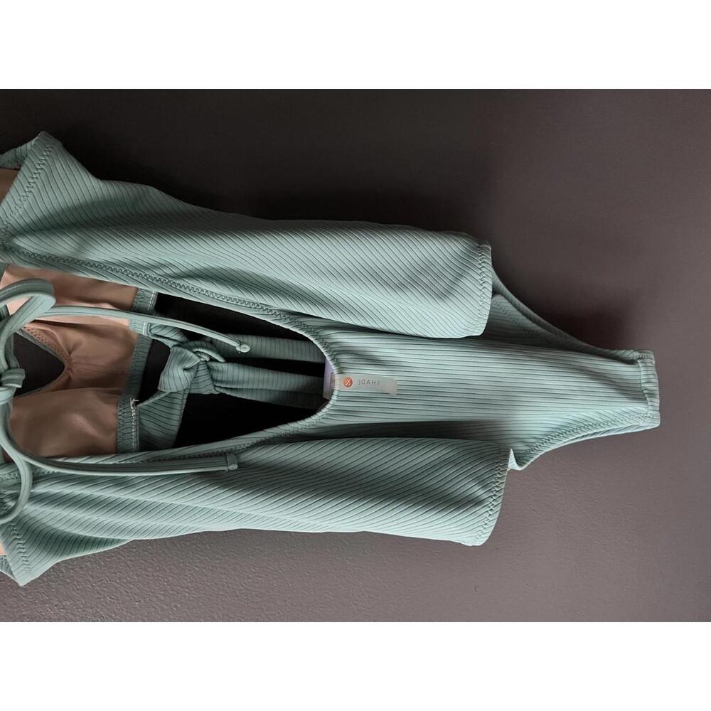 Shade and Shore Ribbed One-Piece Swimsuit in Teal - Picture 5 of 8